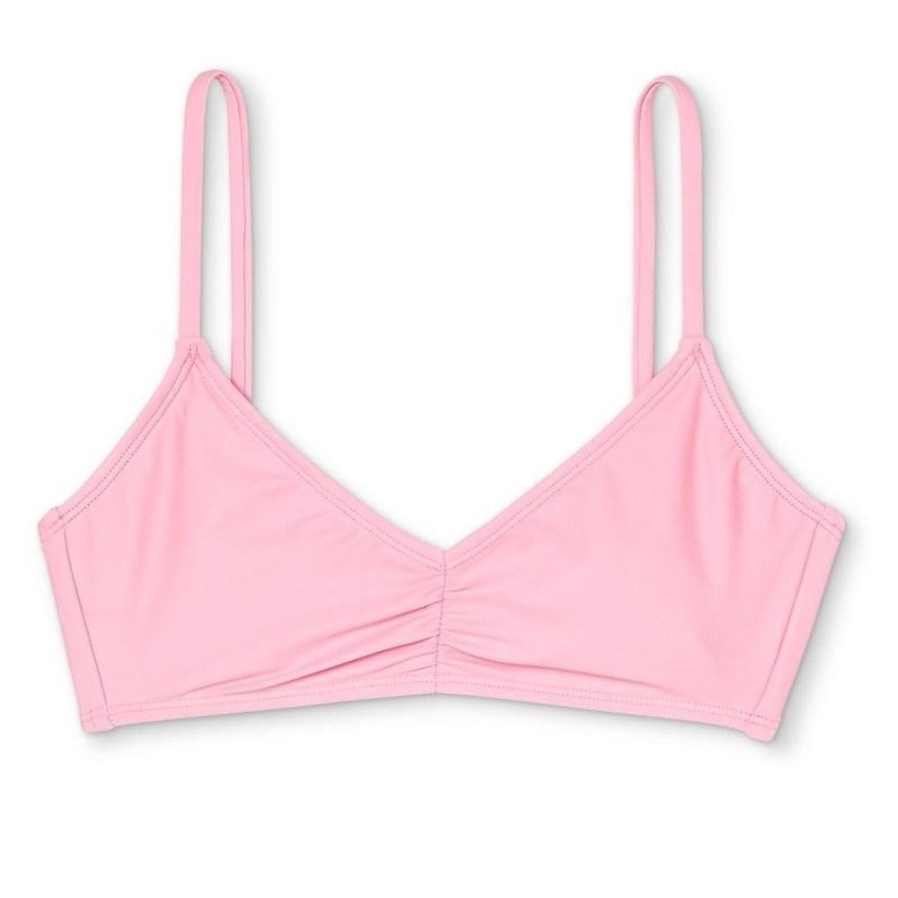 Pink bikini top